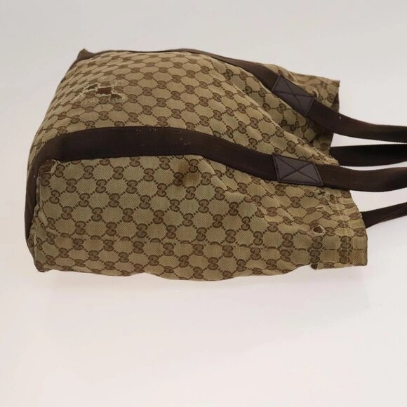 GUCCI GG Canvas Sherry Line Hand Bag 3Set Beige Black Red - Picture 4 of 16